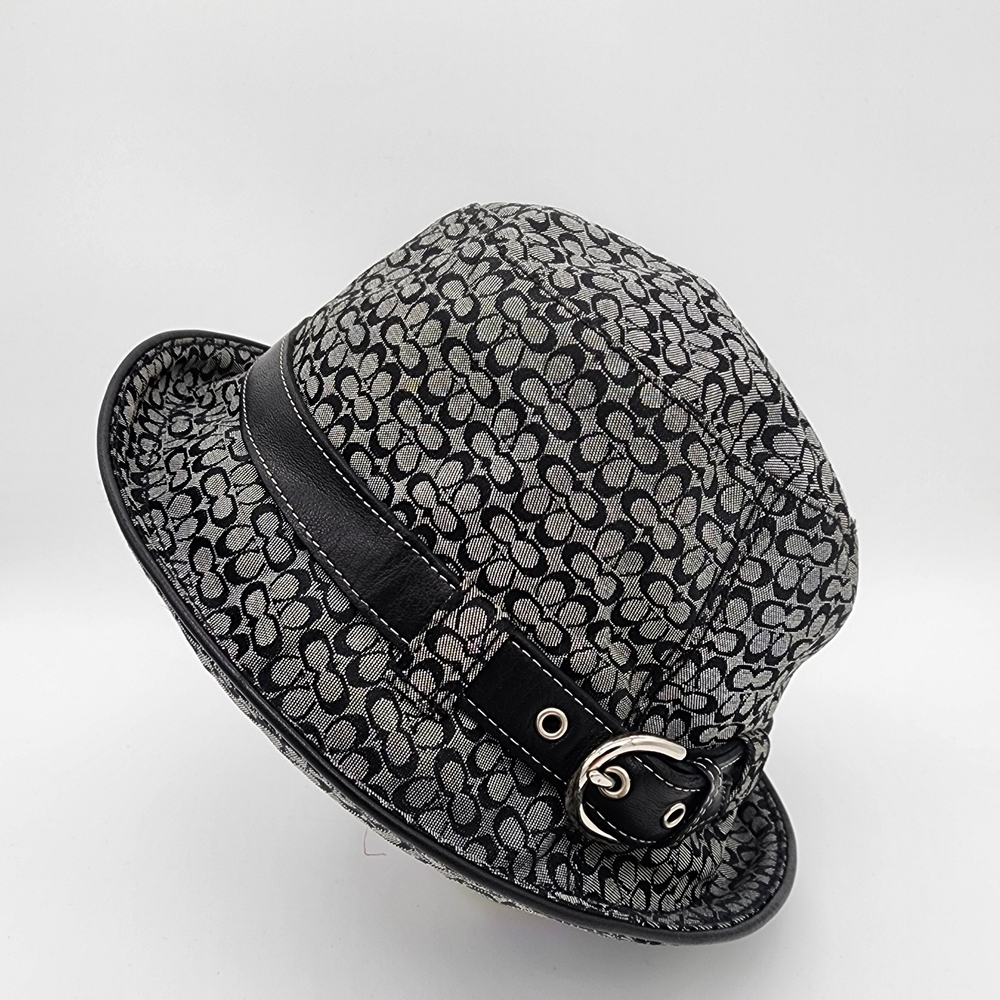 Coach Y2K Vintage Signature Monogram Bucket Hat Size M/L
